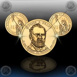 ZDA $1 (President) 2011 P+D "Ulysses S. Grant"